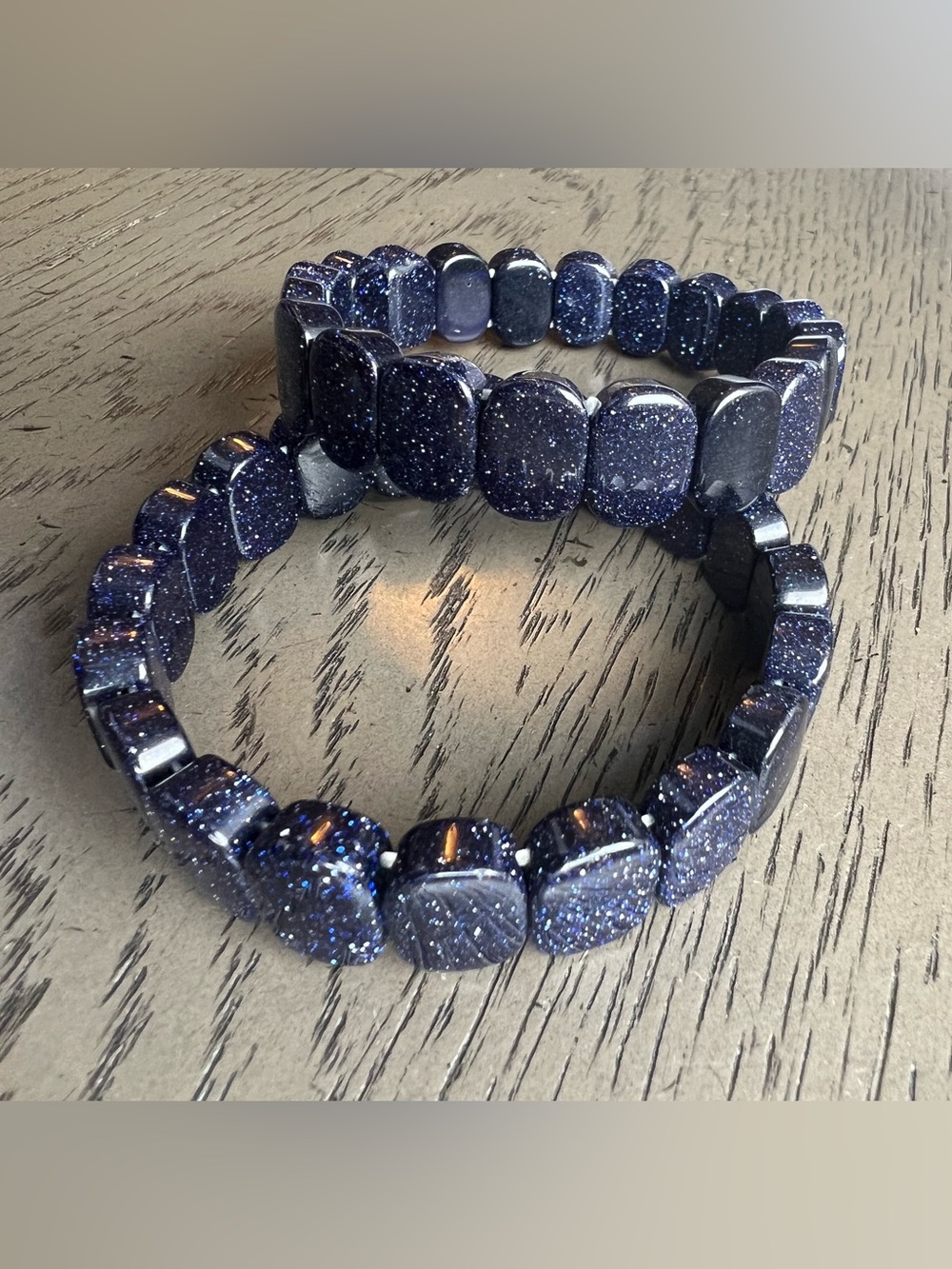 Blue sandstone soft bangle SIZE 6.75’ ( ONE )